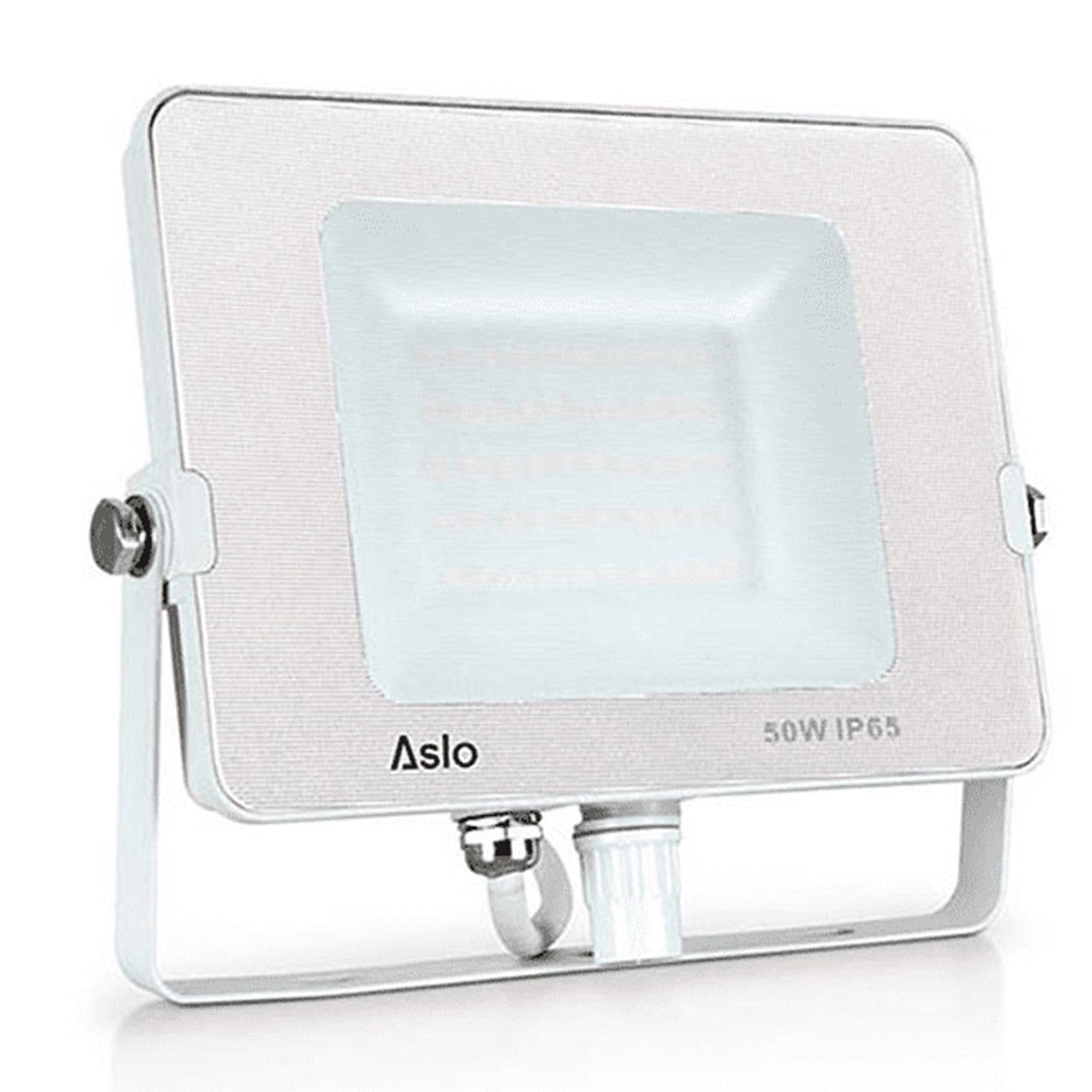 Weißer LED-Strahler 20W SMD 1600Lm Neutralweiß 4000K 230V Außen/Innen IP65 ASLO