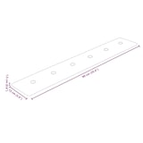 thumbnail of vidaXL Wandkopfteilen 12 pcs Creme 90 x 15 cm Kunstleder