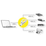 thumbnail of Hub USB 3.2 Gen 1 ROLINE, 4 vie, cavo di collegamento di tipo C
