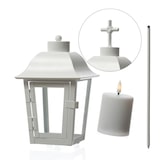 thumbnail of Laterne mit Mini LED Kerze mit 2 wechselbaren Spitzen und Erdspieß