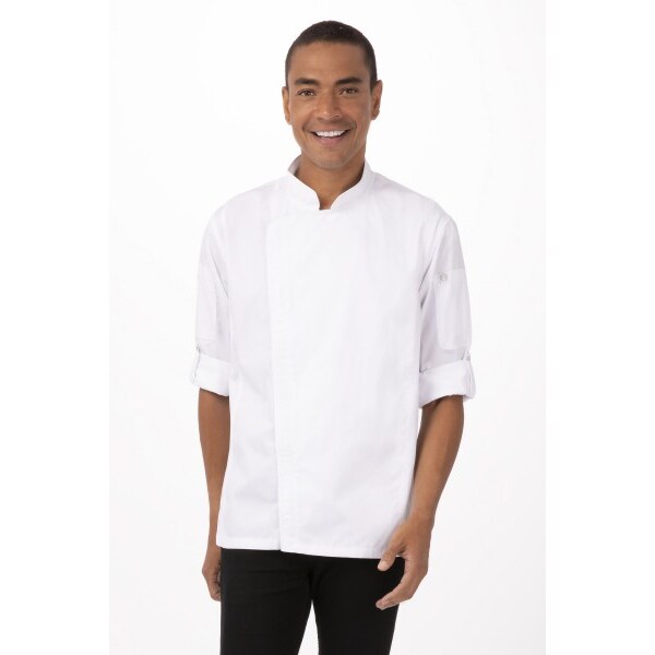 Chef Works® Kochjacke HARTFORD COOL VENT & lite, Reißverschluss, Weiß, Größe XXL