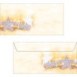 thumbnail of Weihnachts-Umschlag DL, gummiert, 90g/qm, Spezialpapier, Glitter Stars