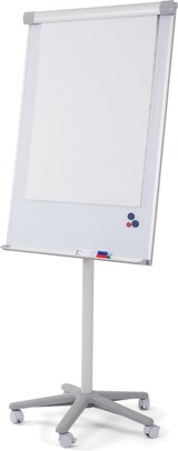 thumbnail of Bi-Office Quadro branco magnético com cavalete móvel, flipchart com rodas, estrutura de alumínio 70 x 100 cm