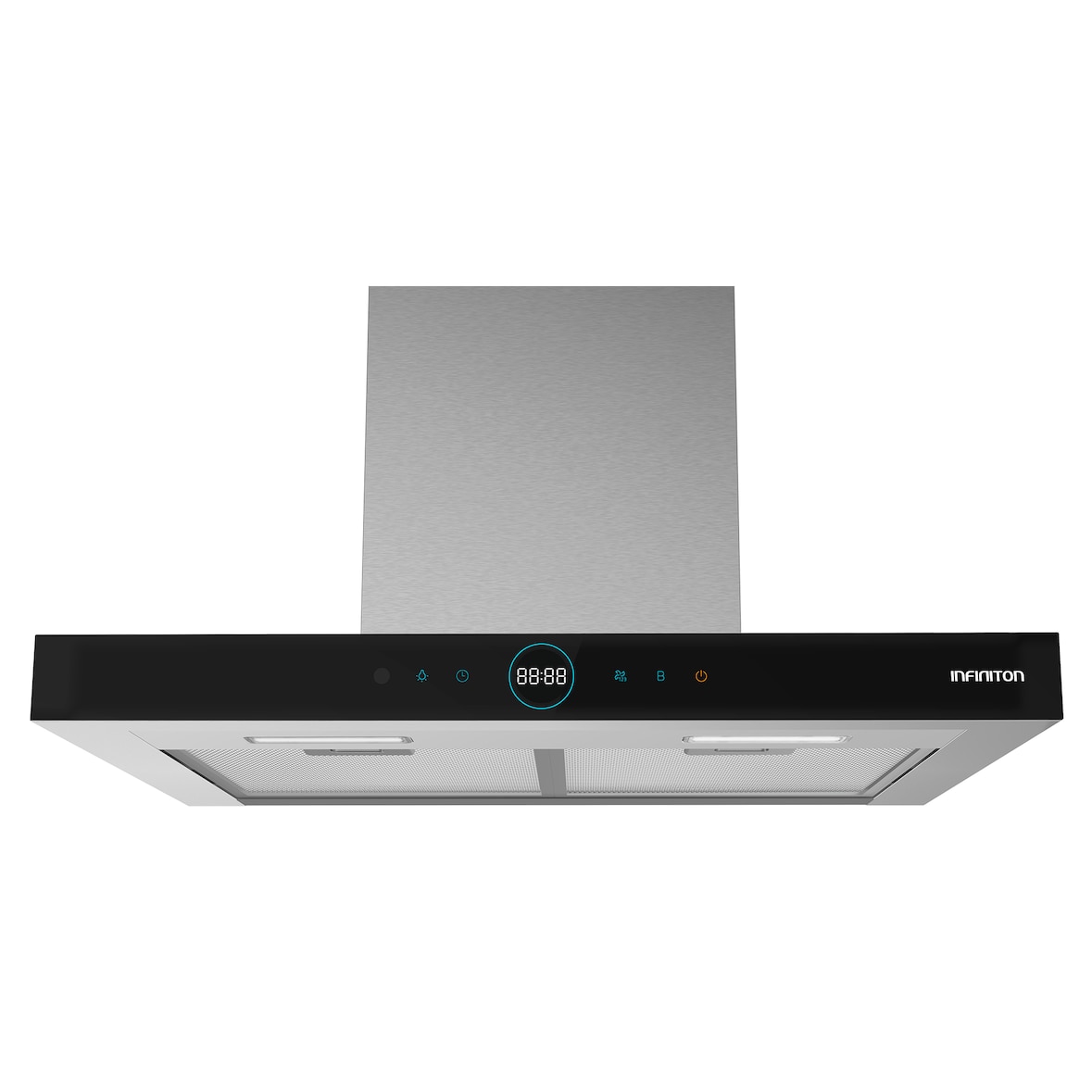 INFINITON Campana T-Invertida CMPT-CLR71S, 800 m3/h, 70 cm de Ancho, Mando a Distancia, A, Inox
