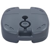 thumbnail of vidaXL Parasolvoet draagbaar gevuld met zand/water grijs