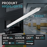 thumbnail of LUXULA LED Feuchtraumleuchte LX200152 48 W 4000 K neutralweiß IP65