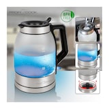 thumbnail of Proficook WKS 1215G Hervidor Agua Eléctrico, 1,7 L, sin BPA, Resistencia Oculta, Inalámbrico, Apagado Automático, Retroiluminado, Plata, 2200W