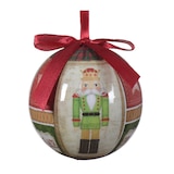 thumbnail of 1 Stück sortiert Weihnachtskugeln 8cm Kunststoff Christbaumkugeln mit Nussknacker Motiv Rot