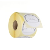 thumbnail of Voedselveiligheidsstickers, multifunctioneel, gemakkelijk te verwijderen, " € CONSUMENT DE PREFERENCE VOOR ", HENDI, Wit, 500 u., Ø50mm