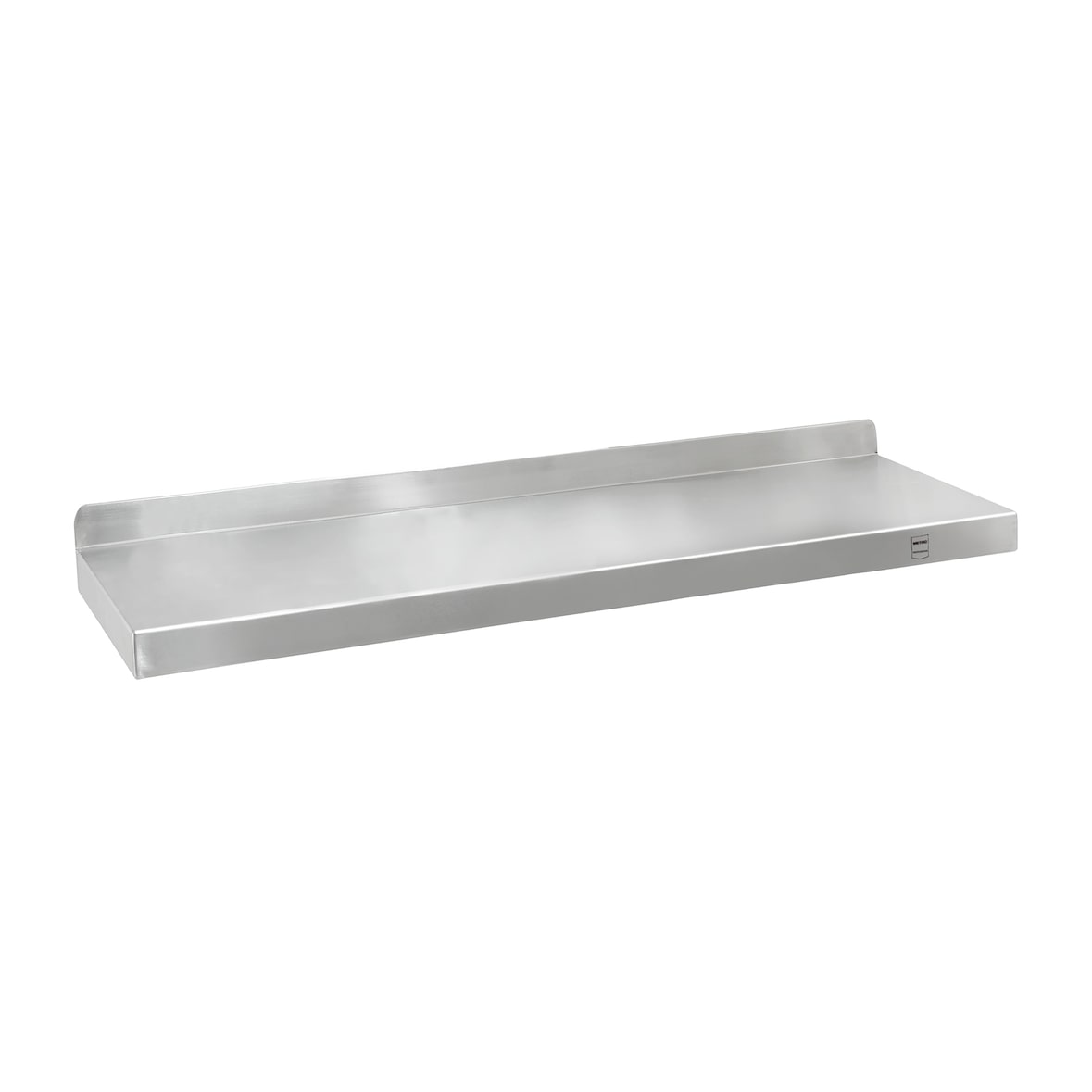 METRO Professional Estante de pared GWMS3100, acero inoxidable, 100 x 30 x 8 cm, plata