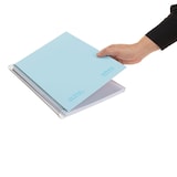 thumbnail of Cuaderno A4+ tapa extradura 120H 80G cuadrícula 5x5 microperforado 5 bandas color Navigator Azul soft