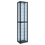thumbnail of VCM Standvitrine Kavisa Schwarz H. 227 x B. 50 x T. 38 cm