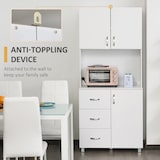 thumbnail of HOMCOM Armário de Armazenamento Cozinha Alto 80x39,5x183,5cm Branco