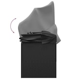 thumbnail of vidaXL Outdoor-Loungebett mit Dach und Kissen Schwarz Poly Rattan