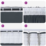 thumbnail of vidaXL Velvet Gordijnen 2 pcs Zilvergrijs 140 x 140 cm Fluweel