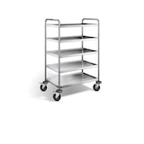 thumbnail of Blanco Servierwagen aus rostfreiem Edelstahl mit stahlverzinkten Rollen SW 8 X 5-5