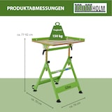thumbnail of mobiler Schweißtisch höhenverstellbar  77-92 cm klappbar Stahl stufenlos neigbar bis 90° Räder Griff
