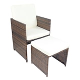 thumbnail of Tuinmeubelset Raloso H. 74 x L. 170 x P. 110 cm Bruin