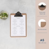 thumbnail of Europel Klemmbrett A5 hochformat Holz 148 x 210 mm