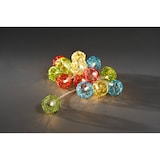 thumbnail of Konstsmide LED Dekolichterkette, bunte Aluminium-Drahtkugeln, klein, 16 warm weiße Dioden, batteriebetrieben, Innen, transparentes Kabel