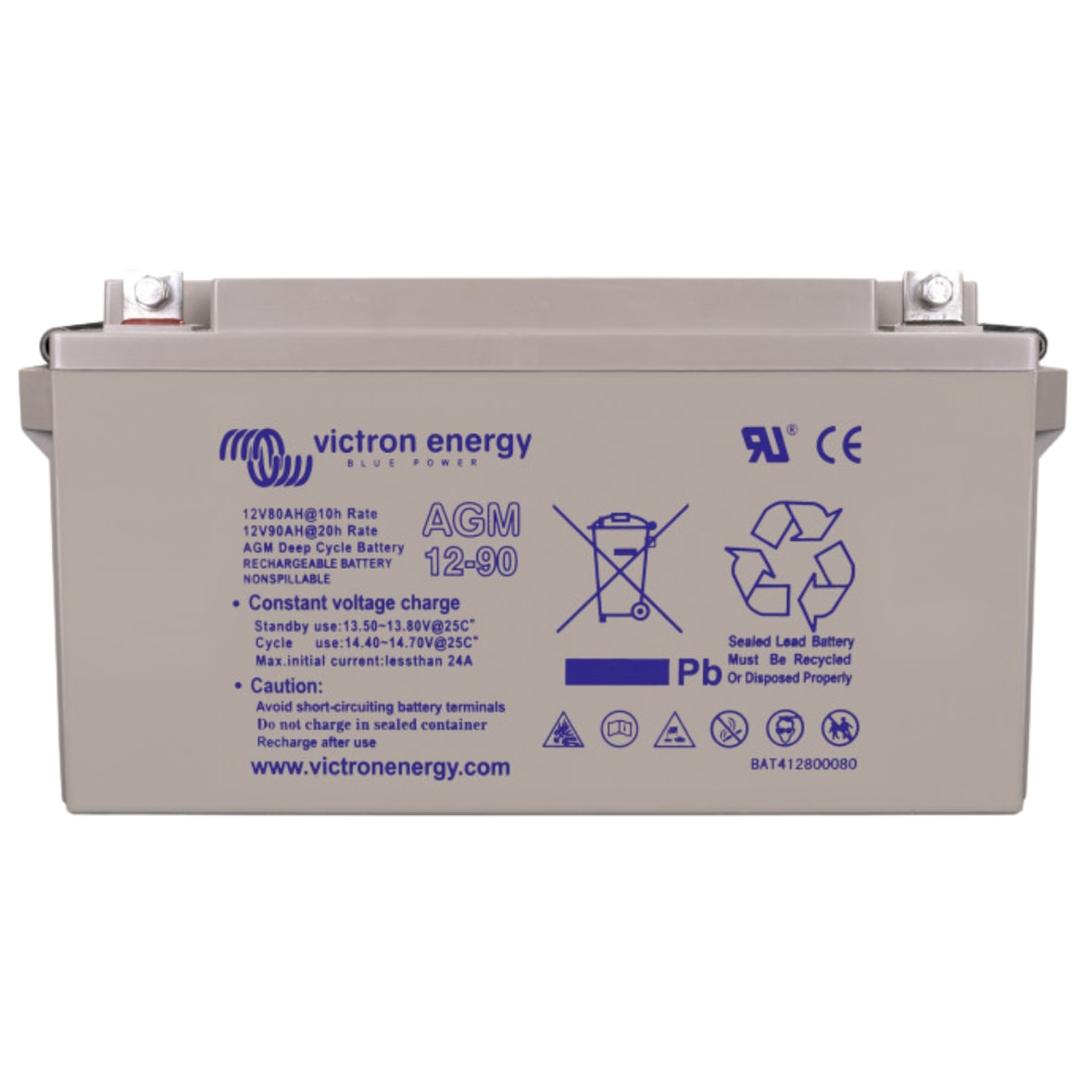 Victron Batterie Agm 90ah Deep Cycle Usage Non Intensif Victron Energy