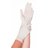 thumbnail of Hygostar Guantes desechables, látex, empolvados, talla M, blanco, 100 piezas