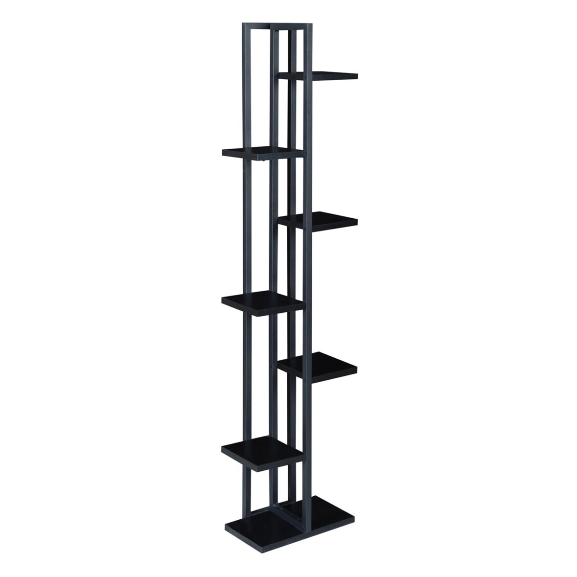 Helloshop26 - Portapiante a 6 livelli 150 x 34 x 21 cm nero 03_0007695