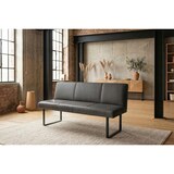 thumbnail of KAWOLA Esszimmerbank ELEEN Leder anthrazit 143cm