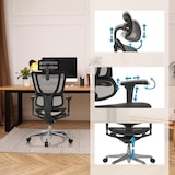 thumbnail of Bürostuhl / Chefsessel ERGOHUMAN SLIM ULTRA GEN2 Netzstoff schwarz hjh OFFICE