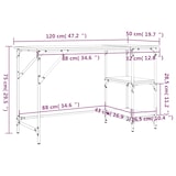 thumbnail of Scrivania in rovere Sonoma 120x50x75 cm in metallo e derivati \u200b\u200bdel legno modello Orion Master Vision