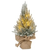 thumbnail of 20 LED Weihnachtsbaum warmweiß Timer Batteriebetrieb Schneeoptik 45 cm