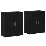 thumbnail of vidaXL Sideboard 2 pcs Schwarz Eichen-Optik 60 x 31 x 70 cm