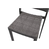 thumbnail of METRO PROFESSIONAL Cadeira alta de bar Balsario, alumínio / vime sintético, cinzento