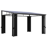 thumbnail of vidaXL Pavillon mit Vorhängen 405x294x244 cm Anthrazit