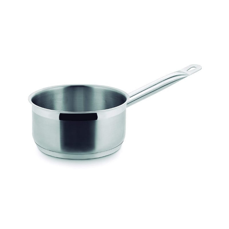 LACOR rechte kookpot ECO-CHEF staal 18/10 12x7 cm 0,75 L voor professioneel gebruik 57212