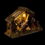 thumbnail of Crèche de Noël lumineuse 5 microLED avec 7 Santons