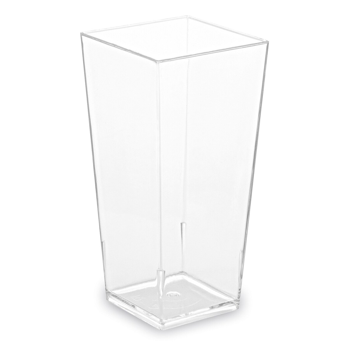 200x Fingerfood-Becher eckig klar 85 ml PS 4 x 4 x 8,2 cm