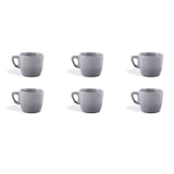 thumbnail of Excelsa set de 6 tazas de café Eclipse de porcelana 7 cl gris