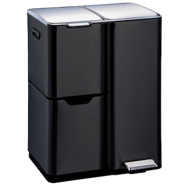 Cubo De Basura MAXCRAFT 60L – Acero Con Pedal, Cierre Suave, Doble Filtro De Olores – Color Verde