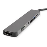 thumbnail of VALUE USB Typ C Dockingstation, HDMI 4K60, 2x USB2.0 (A+C) + 1x USB3.2 Gen1 (A), 1x PD, 1x SD/TF