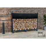 thumbnail of Décoshop26 - Support à bûches avec bâche de protection 115x160 cm tube en acier anthracite 10_0003517