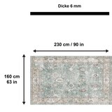 thumbnail of Zuleo Bedruckter 160x230 Teppich Chenille-Druck Maschinell Hergestellt
