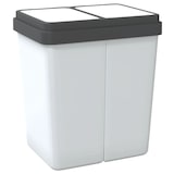 thumbnail of Helloshop26 - Poubelle double 2 x 25 litres blanc 02_0043840