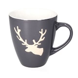 thumbnail of 6er Set Kaffeebecher Hirsch konisch 400 ml 2x Rot, Grün, Grau Glühwein Tasse