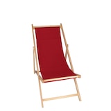 thumbnail of Aranaz- Hamaca madera de haya barnizada sin brazos lona granate. Dimensiones: 60 x 130 x 107 cm