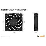thumbnail of PC- Gehäuselüfter Be Quiet SilentWings 4 120mm PWM
