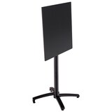 thumbnail of Set Stehtisch Laminat schwarz und 2 Hochstühle grau