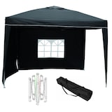 thumbnail of Alu Pavillon Faltpavillon 3x3m Gartenpavillon Gartenzelt Partyzelt Wasserdicht Schwarz : Schwarz