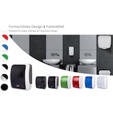 thumbnail of SET: Handtuchrollenspender SENSOR, berührungslos, Blanc Cosmos verschied. Farben + 2 Handtuchrollen PREMIUM TAD - PRODUKTSET