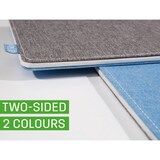 thumbnail of Mauspad hellblau-dunkelgrau RPET RPP 250x7x200mm